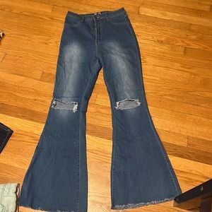 very cute bell bottom jeans. worn maybe 3 times